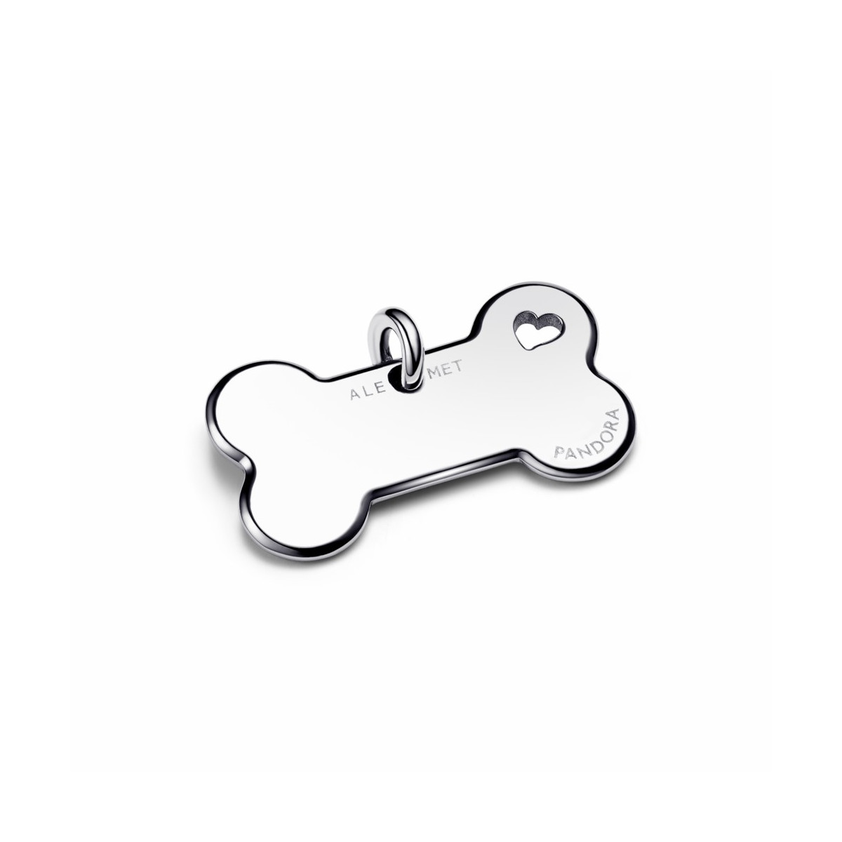 Pandora Placa para Collar de Mascota Hueso de Perro Personalizable