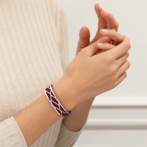 Les Georgettes Pulsera Wavy 14mm Silver