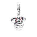 Charm Colgante Doble Silueta Minnie Mouse de Disney 782615C01