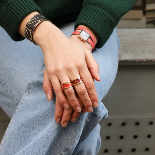 les Georgettes Gourmandise Brazalete 25mm Gold