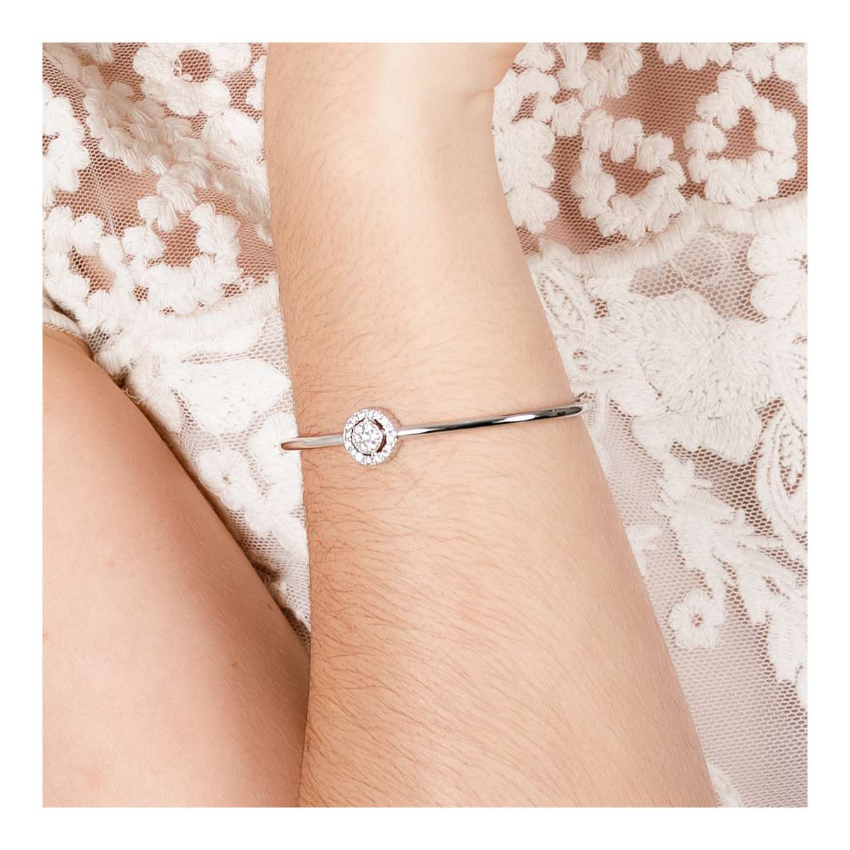 Marina Garcia Pulsera Novia en Plata