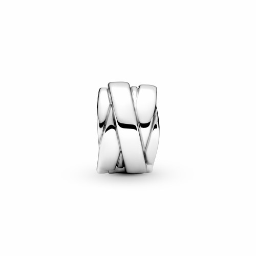 Pandora Clip Ribbon Plata