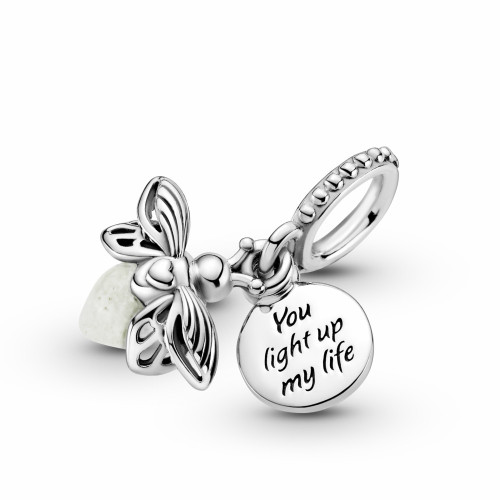 Pandora Charm Colgante en plata de ley Luciérnaga Brillante