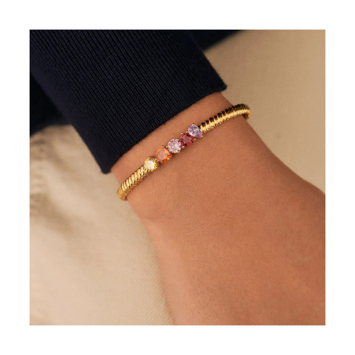 Pulsera rígida Vague