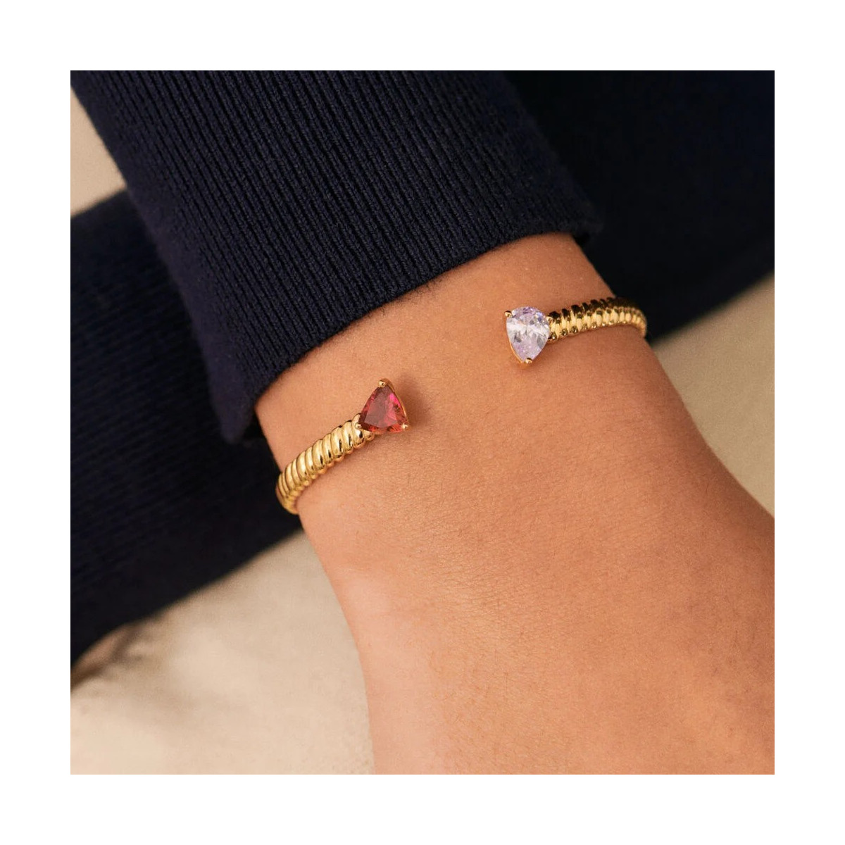Pulsera rígida Vague