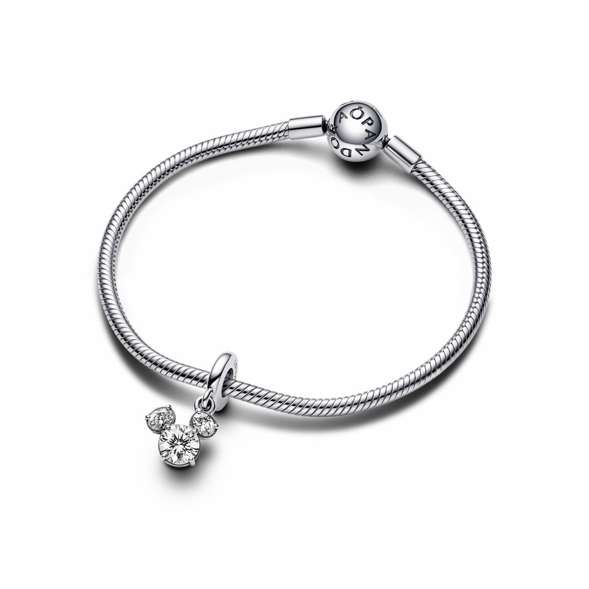 Pandora Charm Mickey silueta Brillante