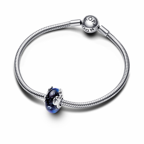 Pandora Charm Murano Azul Mickey Minnie