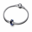 Pandora Charm Murano Azul Mickey Minnie