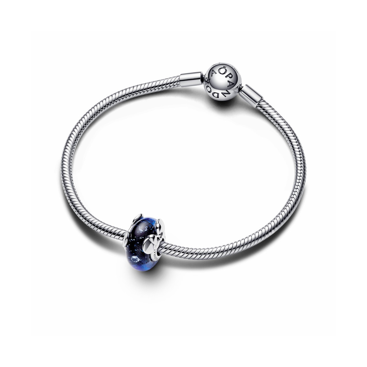 Pandora Charm Murano Azul Mickey Minnie