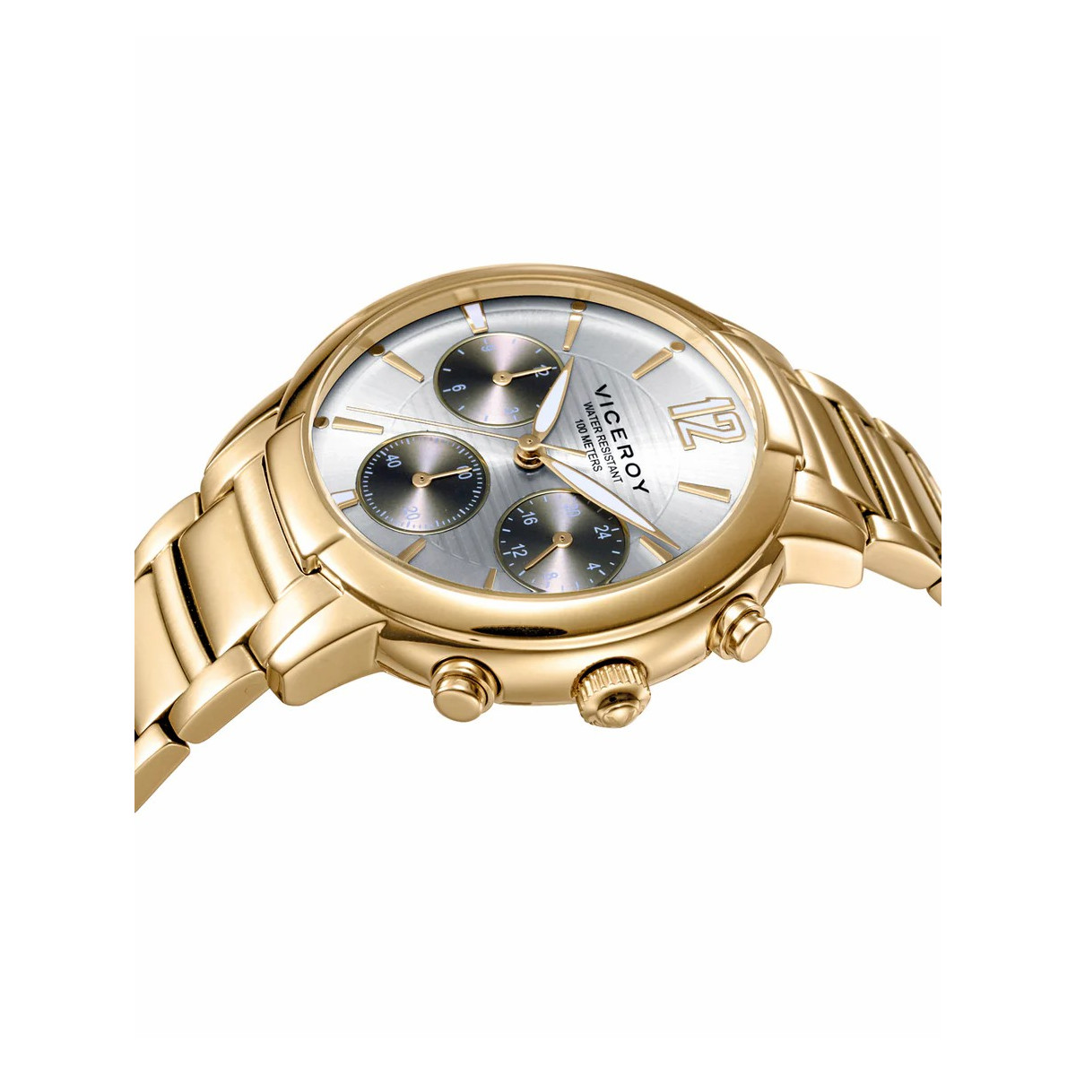 Reloj Mujer Reloj de mujer Midtown tres agujas de acero ip dorado