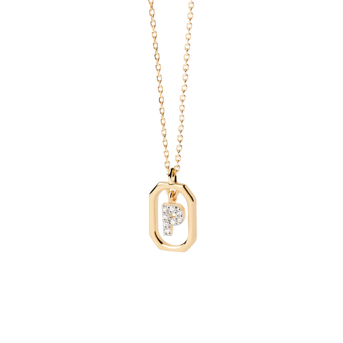 PdPaola Collar Mini Letter P Gold