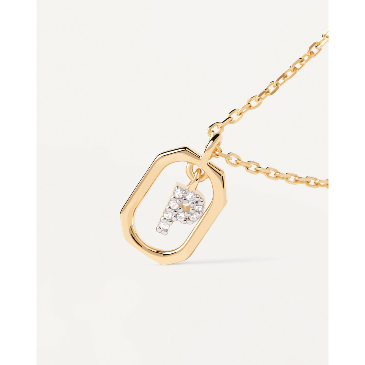 PdPaola Collar Mini Letter P Gold