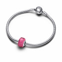 Charm Mini Cristal de Murano Rosa