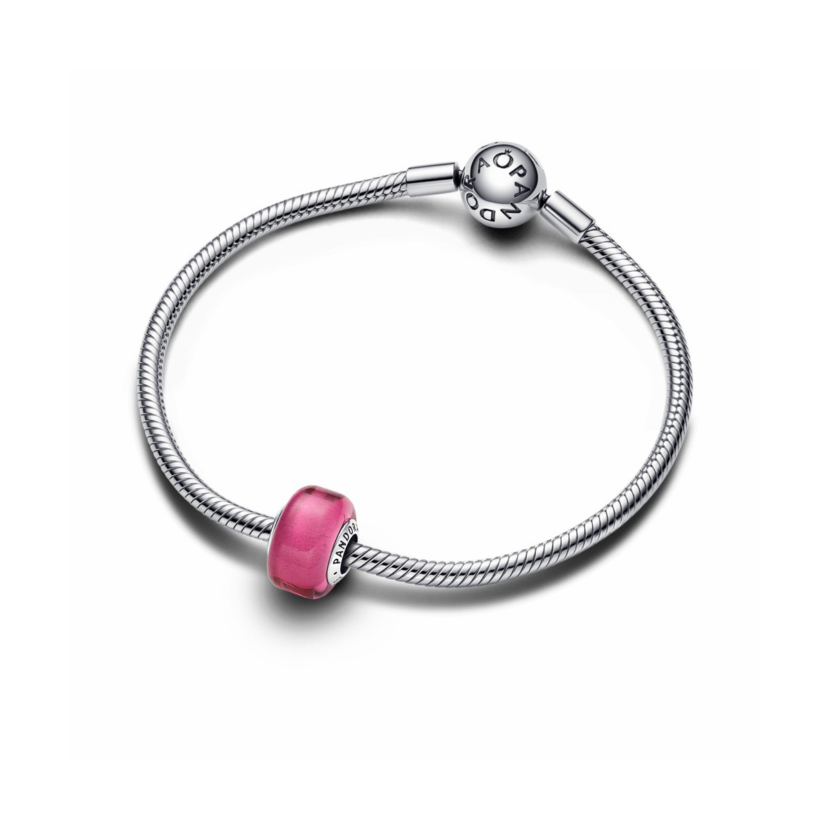 Charm Mini Cristal de Murano Rosa