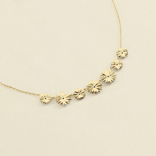 Collar Corto Blossom Plata Agatha Paris