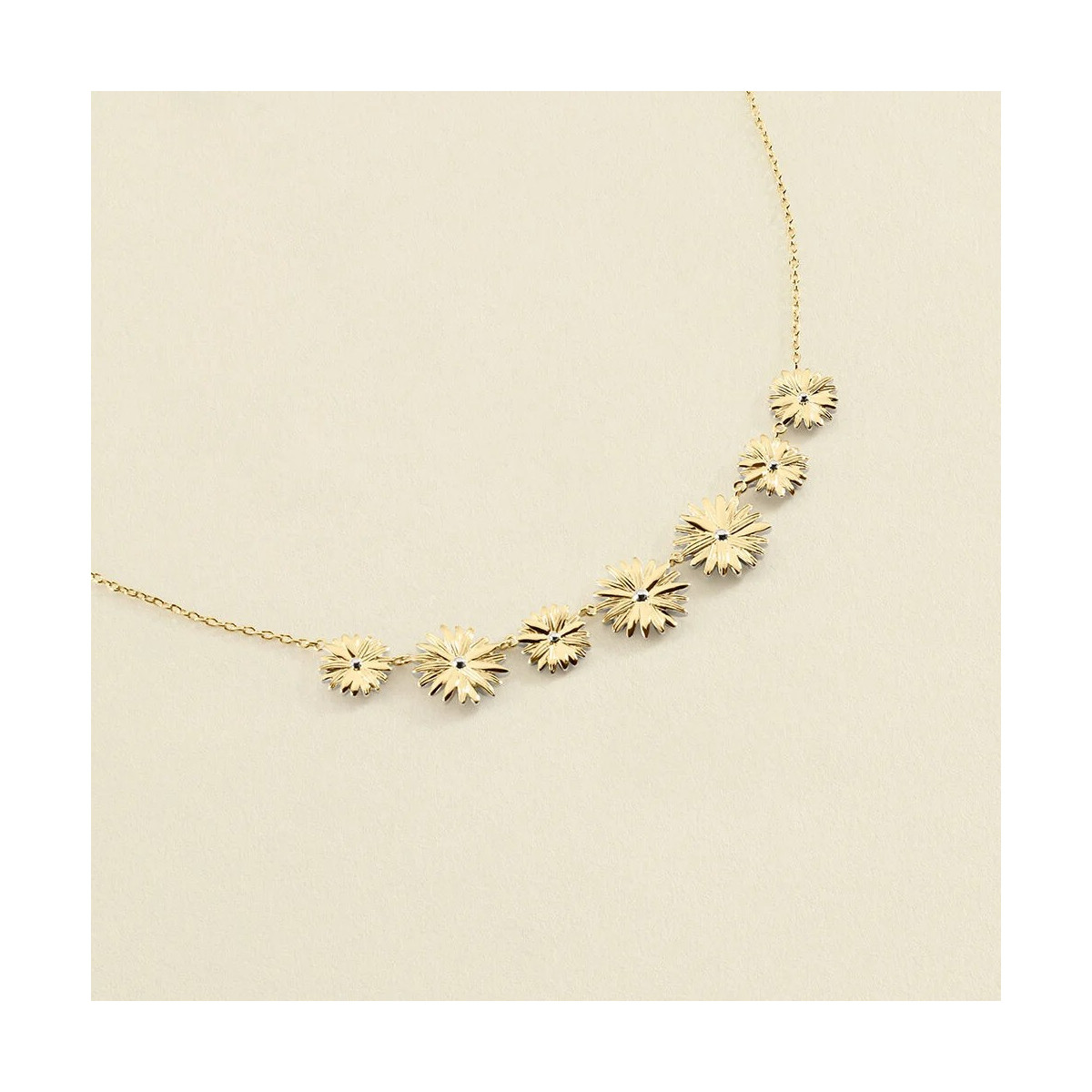 Collar Corto Blossom Plata Agatha Paris