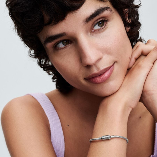 Pulsera de cadena de serpiente con cierre deslizante magnético fácil de cerrar
