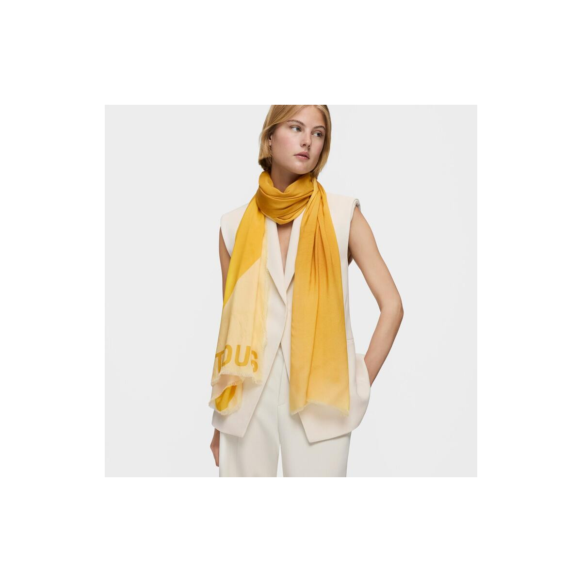 Foulard mostaza TOUS Blurry Heart