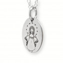 Collar Virgen Milagrosa en plata