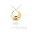 Collar 3 Aros Personalizados Dorado