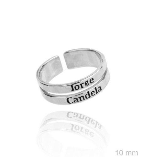 Anillo Personalizado 2 Bandas