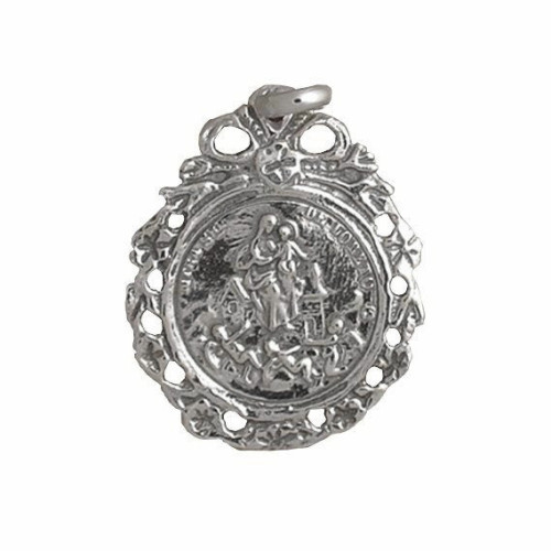 Virgen de Loreto en plata de ley