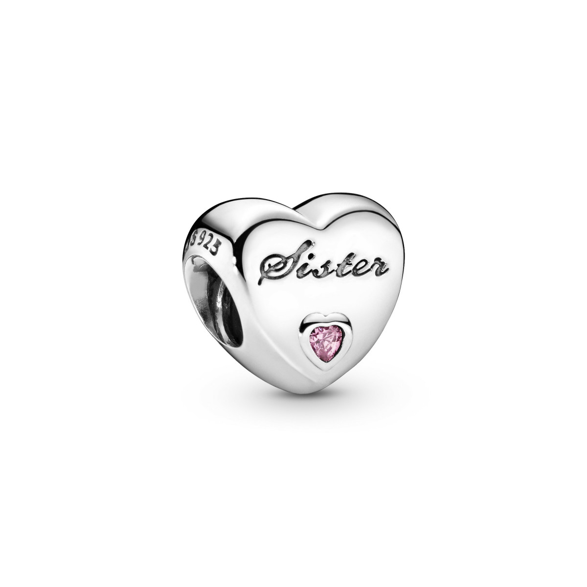 Clip Elegancia Rosa Brillante Pandora