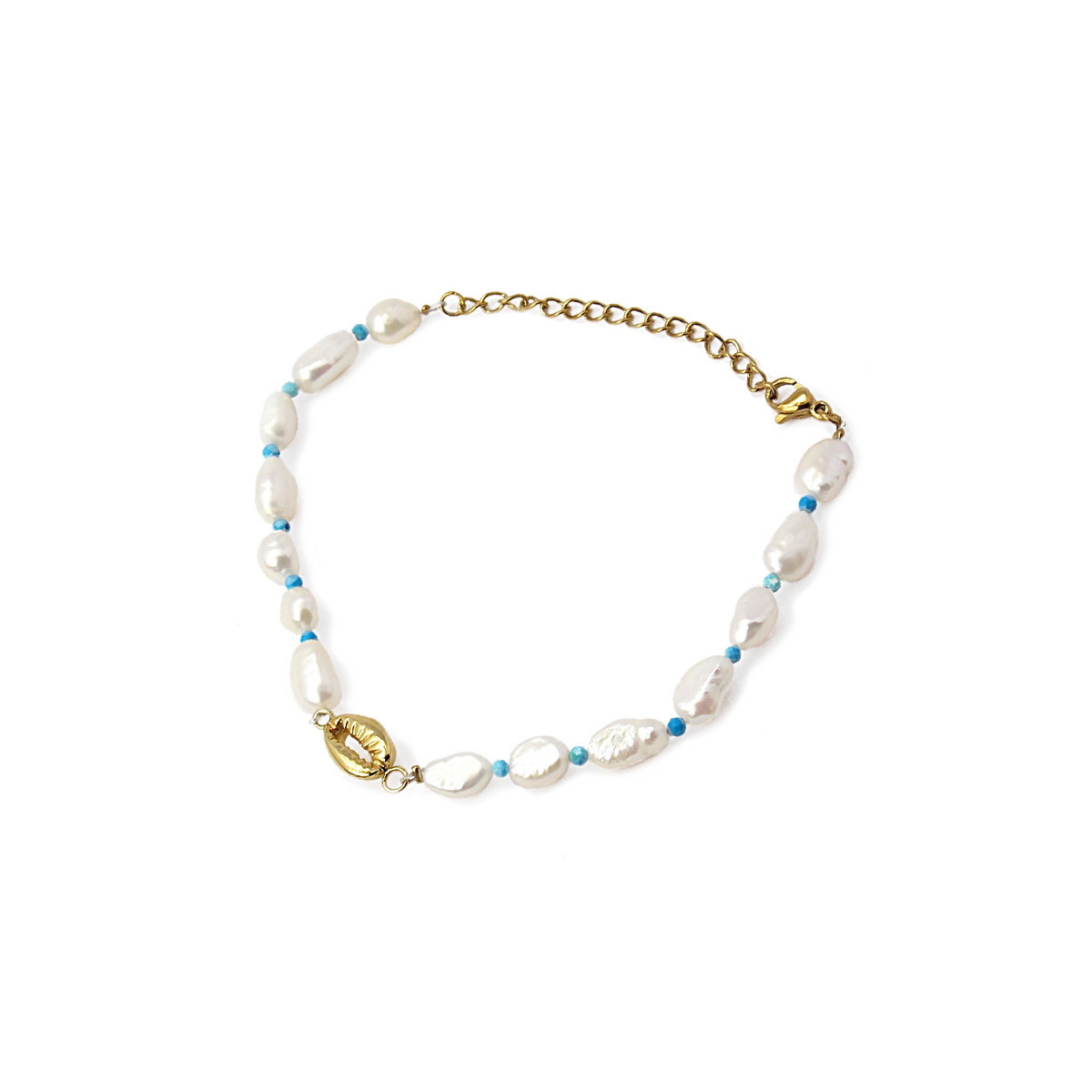 Pulsera Mar Perlas Turquesas