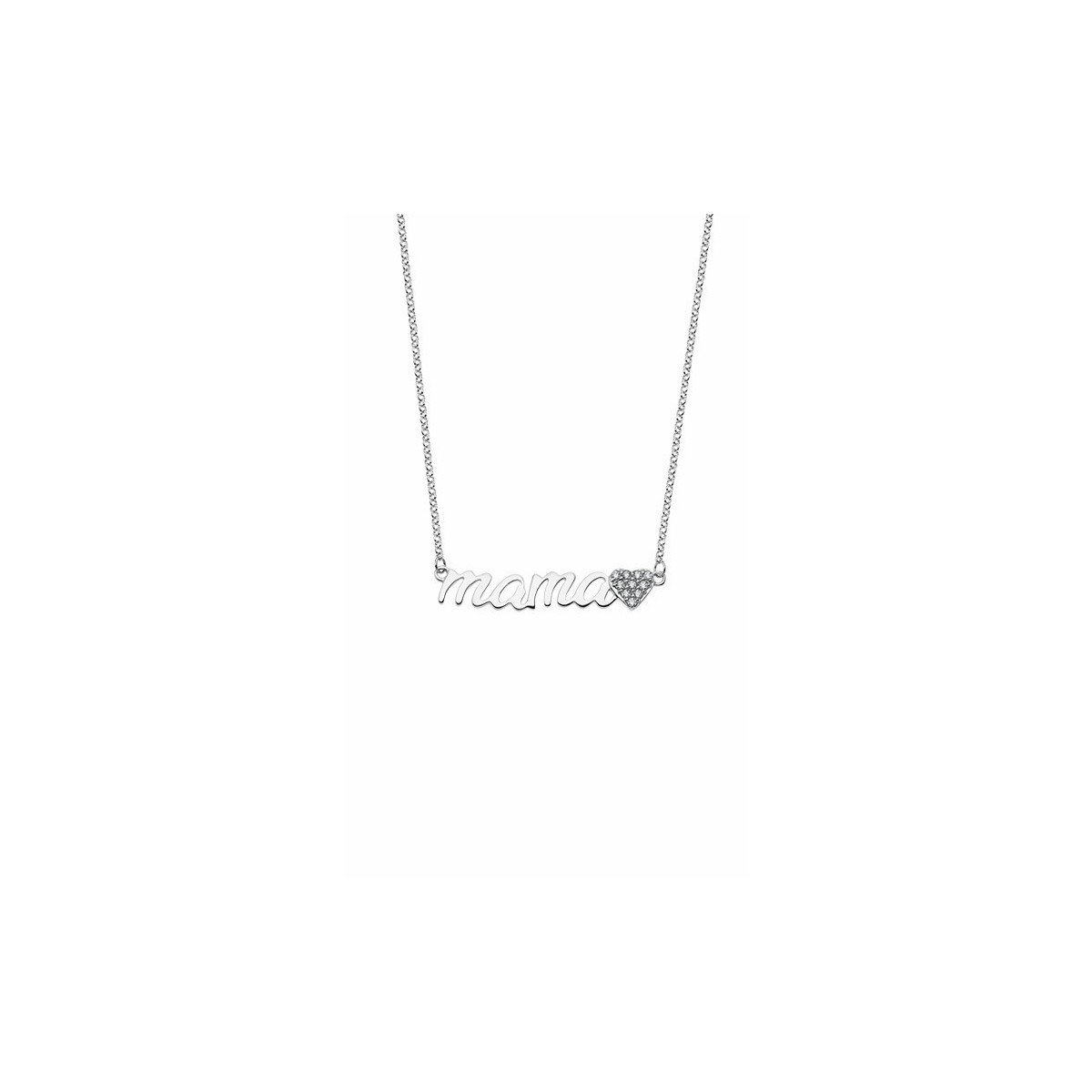 Lotus Silver Collar Mamá Corazón
