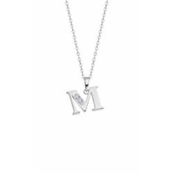Lotus Silver Collar Inicial M