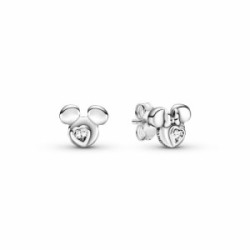 Pandora Pendientes Silueta Mickey Mouse y Minnie Mouse Disney