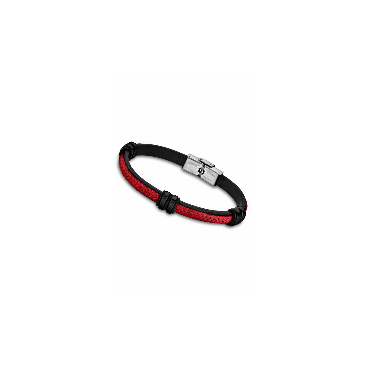 Pulsera Lotus Style Rojo -Negro