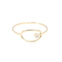 Anillo Planeta Diamante Oro 18k