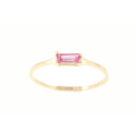 Anillo Oro 18k Topacio Rosa