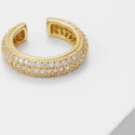 Ear Cuff Dorado Circonitas