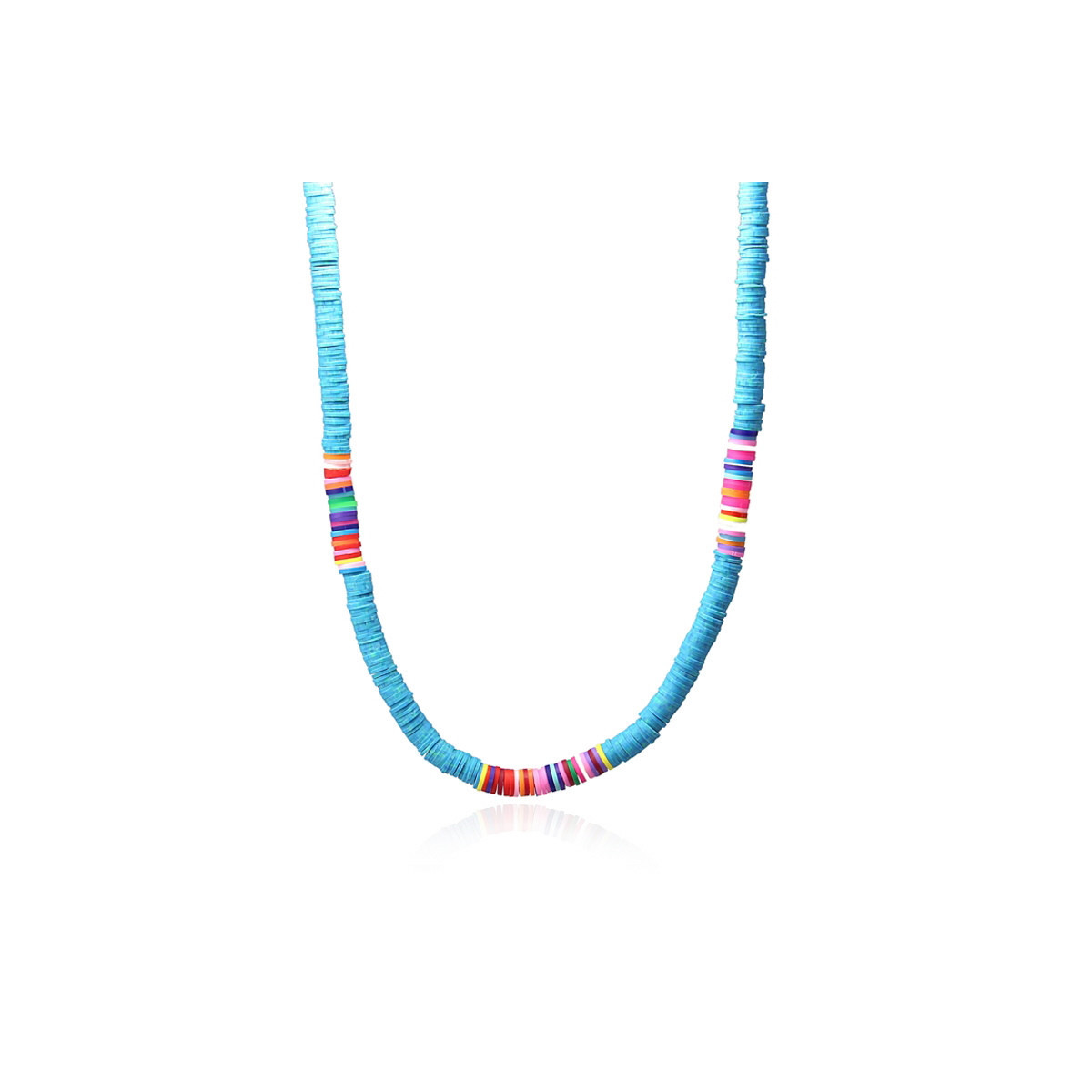 Necklace Multicolor inspirado en el estilo Heishi.