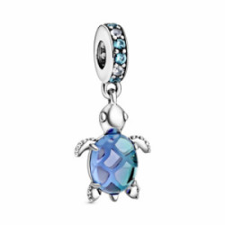 Pandora Charm Colg Tortuga Cristal de Mu