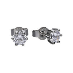 Diamonfire Pendientes Circonitas 5mm