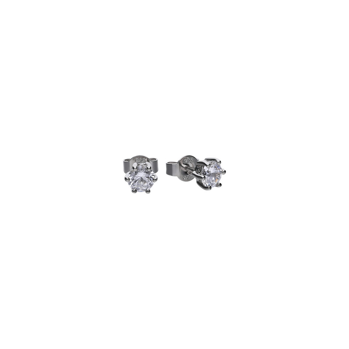 Diamonfire Pendientes Circonitas 5mm