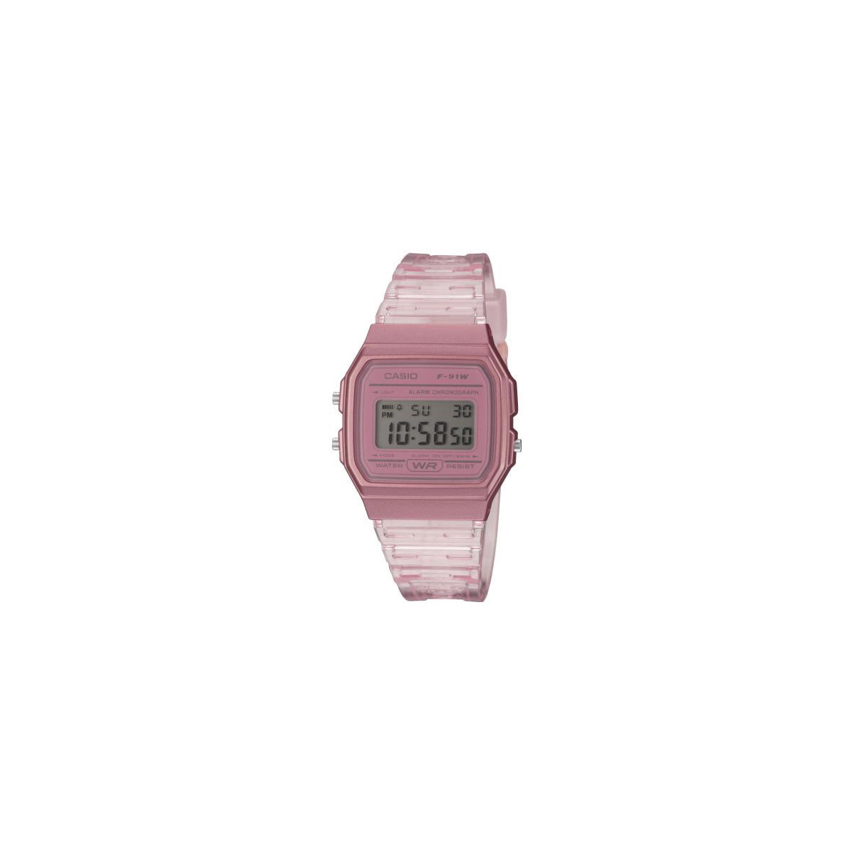 Casio Vintage Rosa Transparente