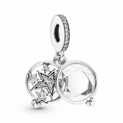 Pandora Charm Colgante Doble Estrella Magnificada