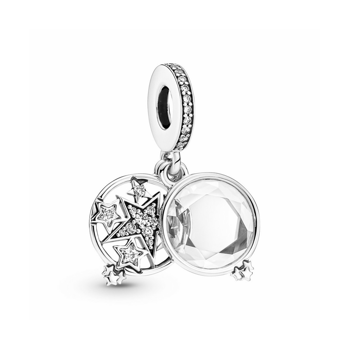 Pandora Charm Colgante Doble Estrella Magnificada