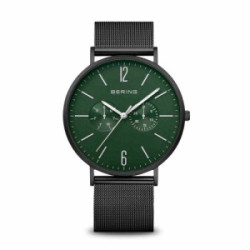 Bering Classic Esfera Verde Negro Mate