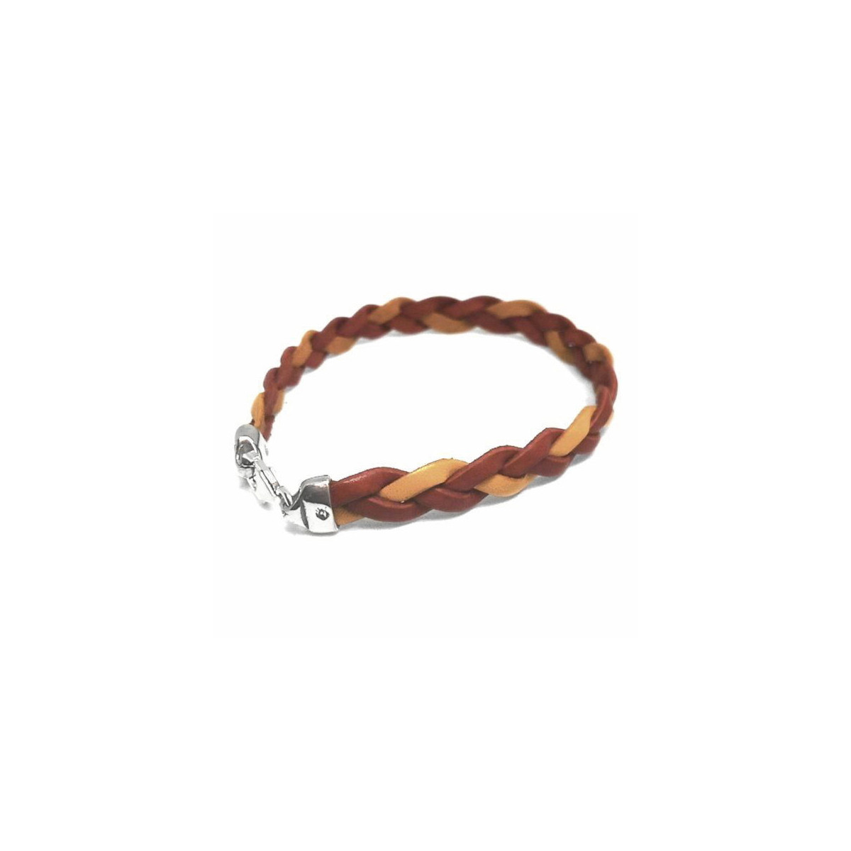 Pulsera España Piel Trenzada