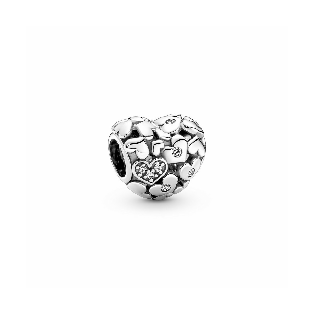 Pandora Charm corazón Filigrana Brillante