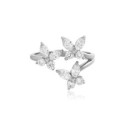 Olivia Burton Anillo Abierto  Mariposas Cristal