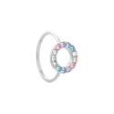 Olivia Burton Anillo Halo Arcoirirs Plata