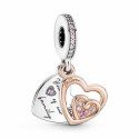 Pandora Charm Colgante Corazones Entrelazados