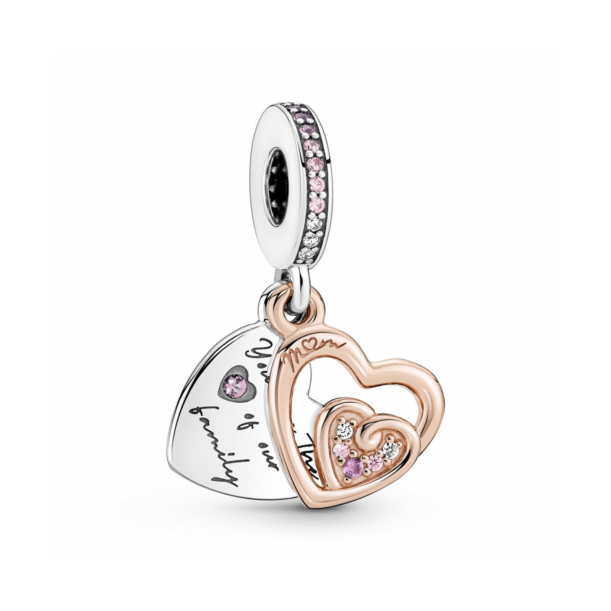 Pandora Charm Colgante Corazones Entrelazados