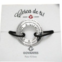 Pulsera Donut Plata Piel Personalizada